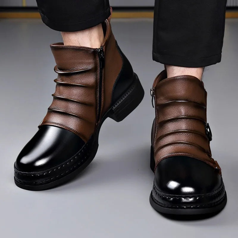 Men's Genuine Leather Ankle Boots