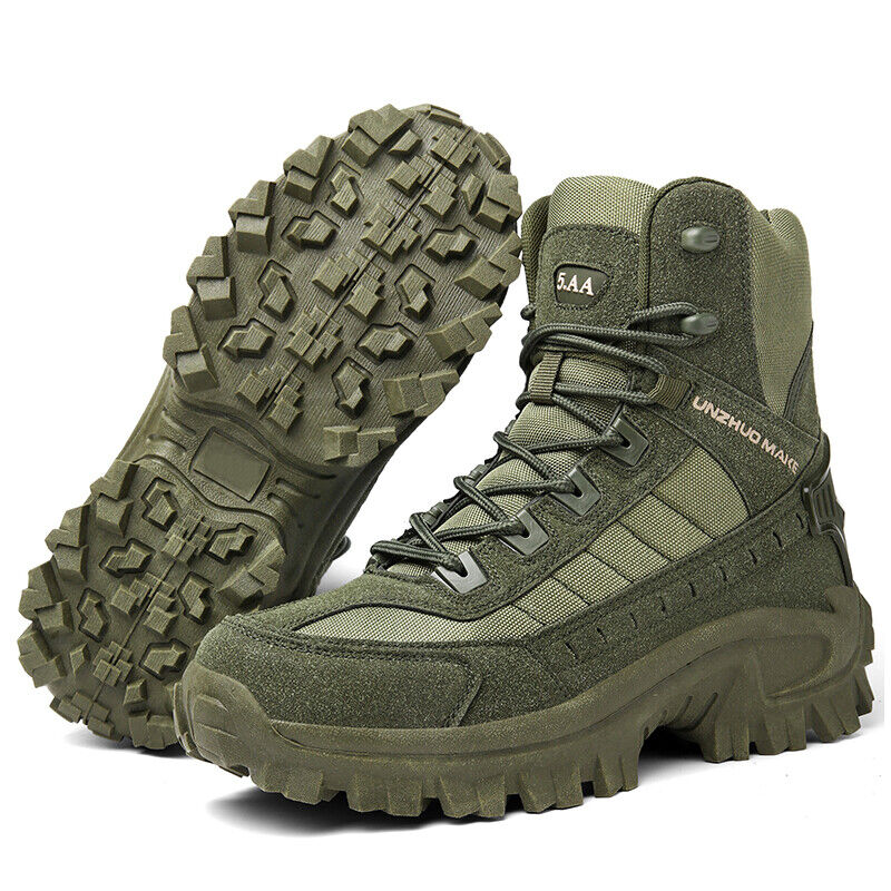Men's Combat Boots Orthopedic Support Hiking Boots Waterproof Anti-Puncture Work Boots